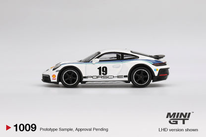 Mini GT 1:64 Porsche 911 Dakar Rally 1974 – White MGT01009-BL (Preorder)
