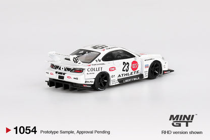 (Preorder) Mini GT 1:64 Nissan LB-Super Silhouette S15 SILVIA ATHLETE – White MGT01054-BL