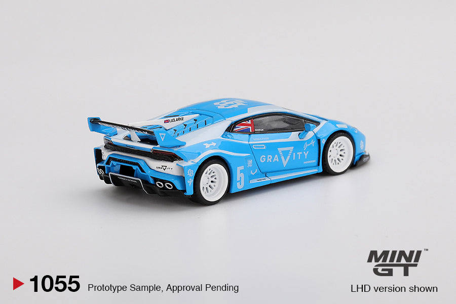 (Preorder) Mini GT 1:64 LB★WORKS Lamborghini Huracán GT GRAVITY – Blue MGT01055-BL
