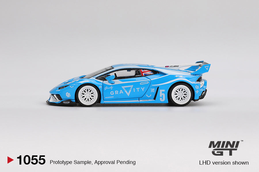 (Preorder) Mini GT 1:64 LB★WORKS Lamborghini Huracán GT GRAVITY – Blue MGT01055-BL