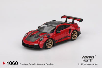 (Preorder) Mini GT 1:64 Porsche 911 (992) GT3 RS Weissach Package – Guards Red MGT01060-BL