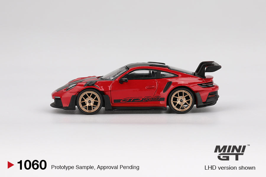 (Preorder) Mini GT 1:64 Porsche 911 (992) GT3 RS Weissach Package – Guards Red MGT01060-BL