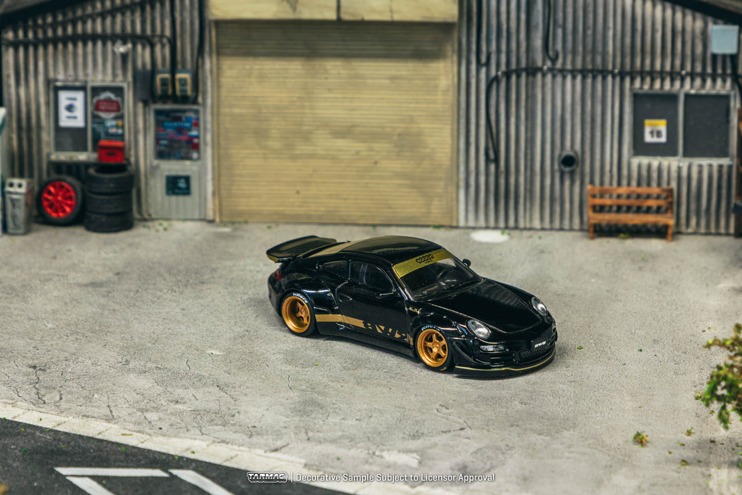 (Preorder) Tarmac Works 1:64 RWB 997 Black T64-TL057-BK