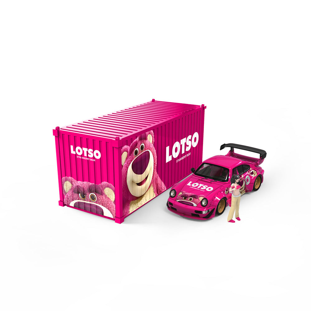 (Preorder) Cool Car 1:64 Porsche 964 Lotso Strawberry Bear CC640878-2 Full Set