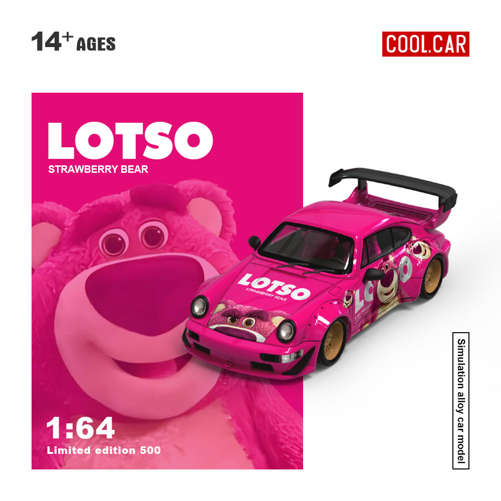 (Preorder) Cool Car 1:64 Porsche 964 Lotso Strawberry Bear CC640878-2 Full Set