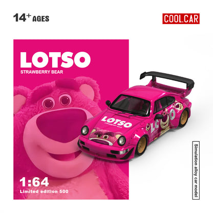 (Preorder) Cool Car 1:64 Porsche 964 Lotso Strawberry Bear CC640878-2 Full Set