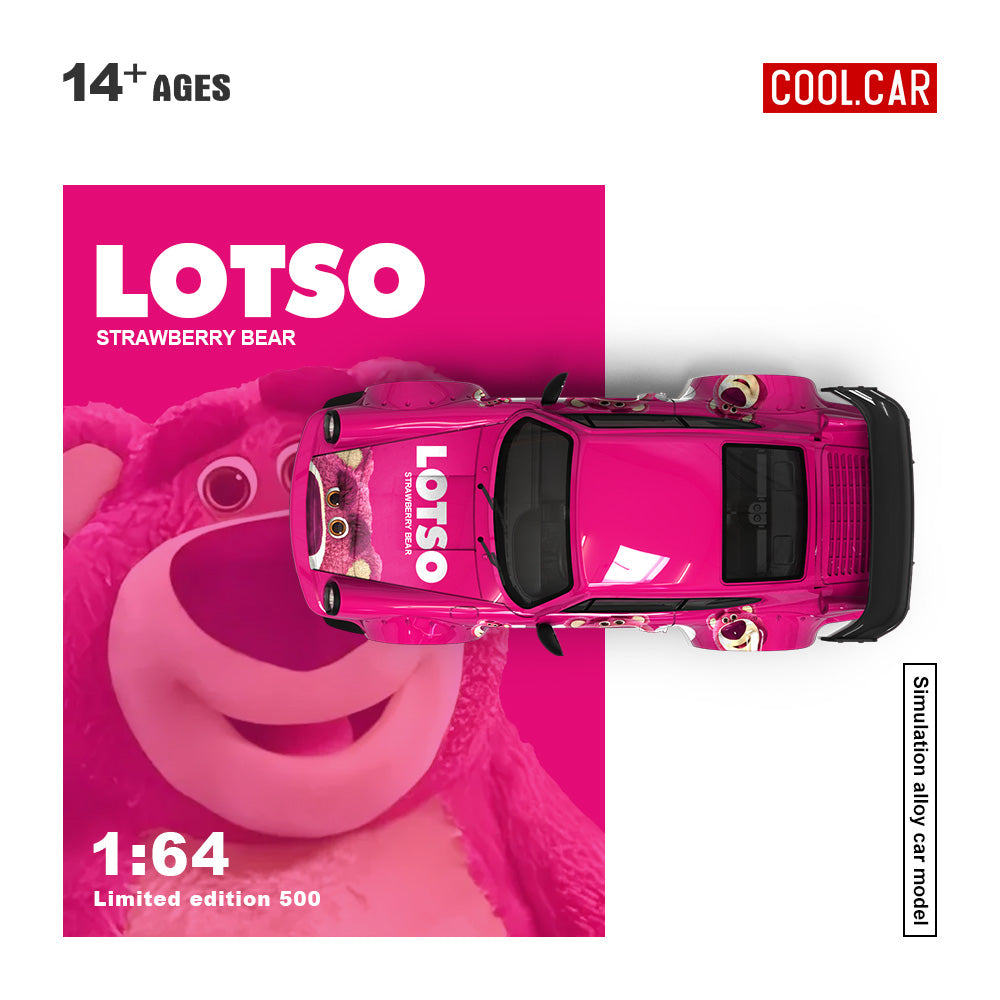 (Preorder) Cool Car 1:64 Porsche 964 Lotso Strawberry Bear CC640878-2 Full Set