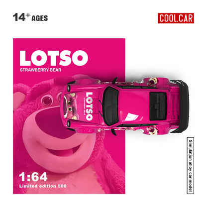 (Preorder) Cool Car 1:64 Porsche 964 Lotso Strawberry Bear CC640878-2 Full Set
