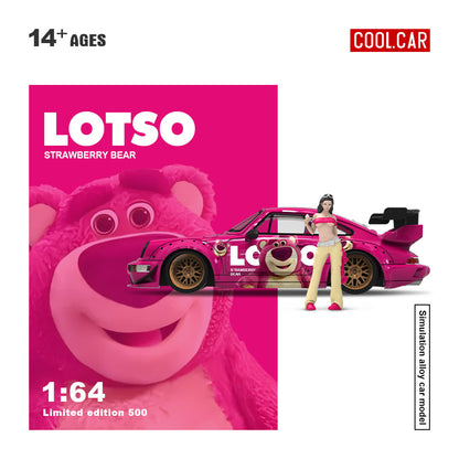 (Preorder) Cool Car 1:64 Porsche 964 Lotso Strawberry Bear CC640878-2 Full Set