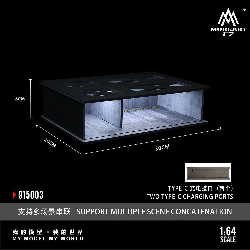 (Preorder) MoreArt 1:64 Undergroud Parking Garage Scene 03 MO915003