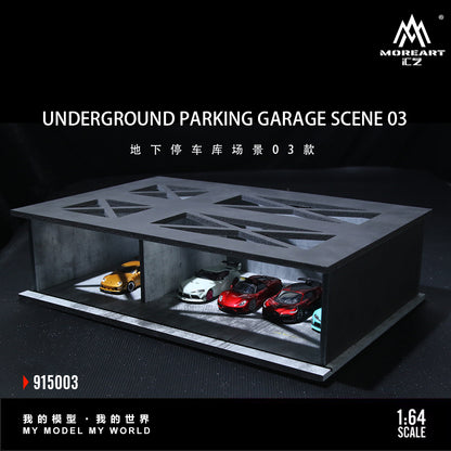 (Preorder) MoreArt 1:64 Undergroud Parking Garage Scene 03 MO915003