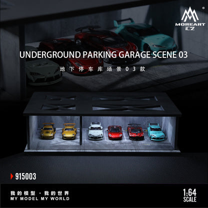 (Preorder) MoreArt 1:64 Undergroud Parking Garage Scene 03 MO915003
