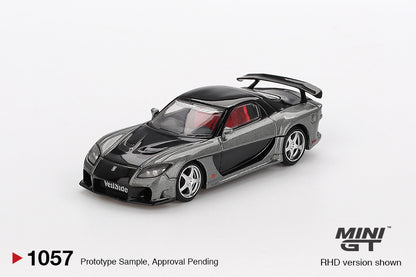 (Preorder) Mini GT 1:64 Mazda RX-7 VeilSide – Fortune Grey MGT01057-BL