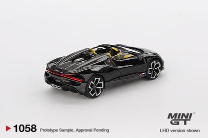 (Preorder) Mini GT 1:64 Bugatti W16 – Mistral Black MGT01058-BL
