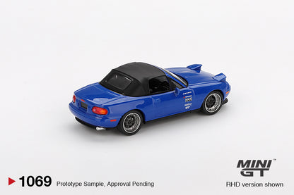 (Preorder) Mini GT 1:64 Mazda Miata MX-5 (NA) Tuned Version – Dark Blue MGT01069-BL