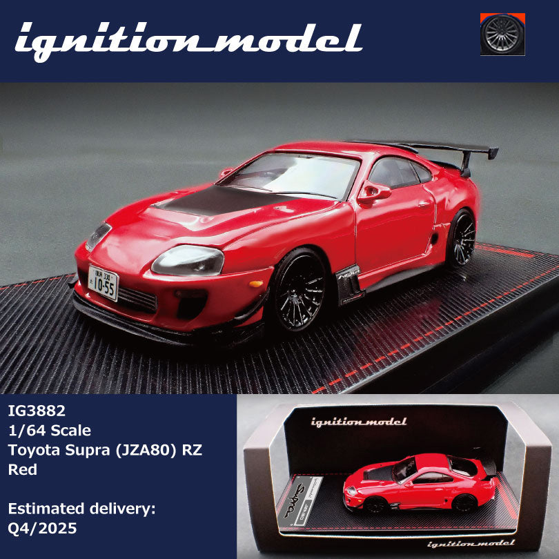 Ignition Model 1:64 Toyota Supra (JZA80) RZ Blue Metallic/Red IG3843/IG3882 [2 Colors]