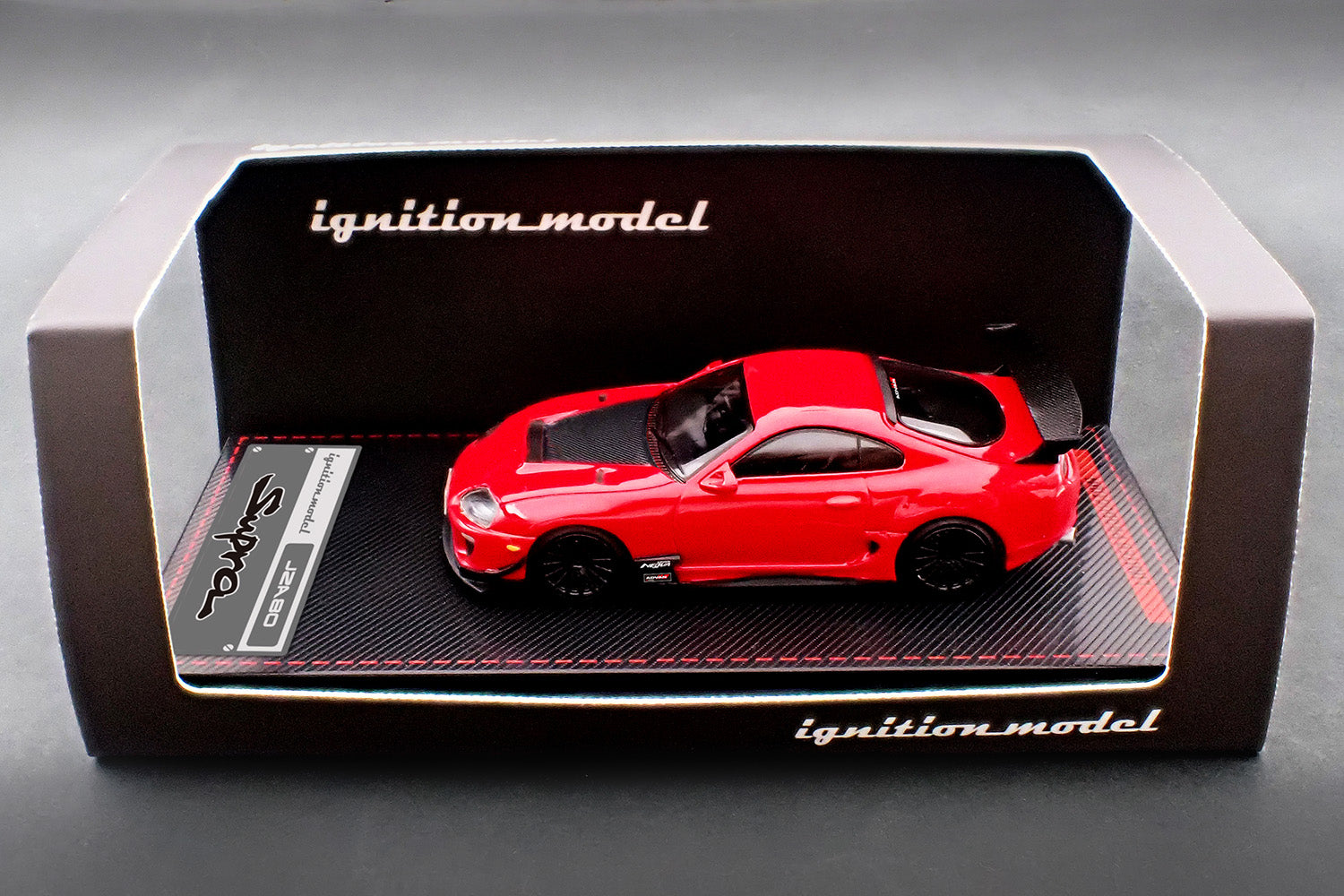 Ignition Model 1:64 Toyota Supra (JZA80) RZ Blue Metallic/Red