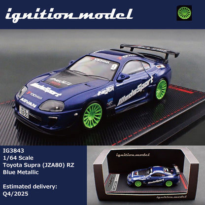 Ignition Model 1:64 Toyota Supra (JZA80) RZ Blue Metallic/Red IG3843/IG3882 [2 Colors]