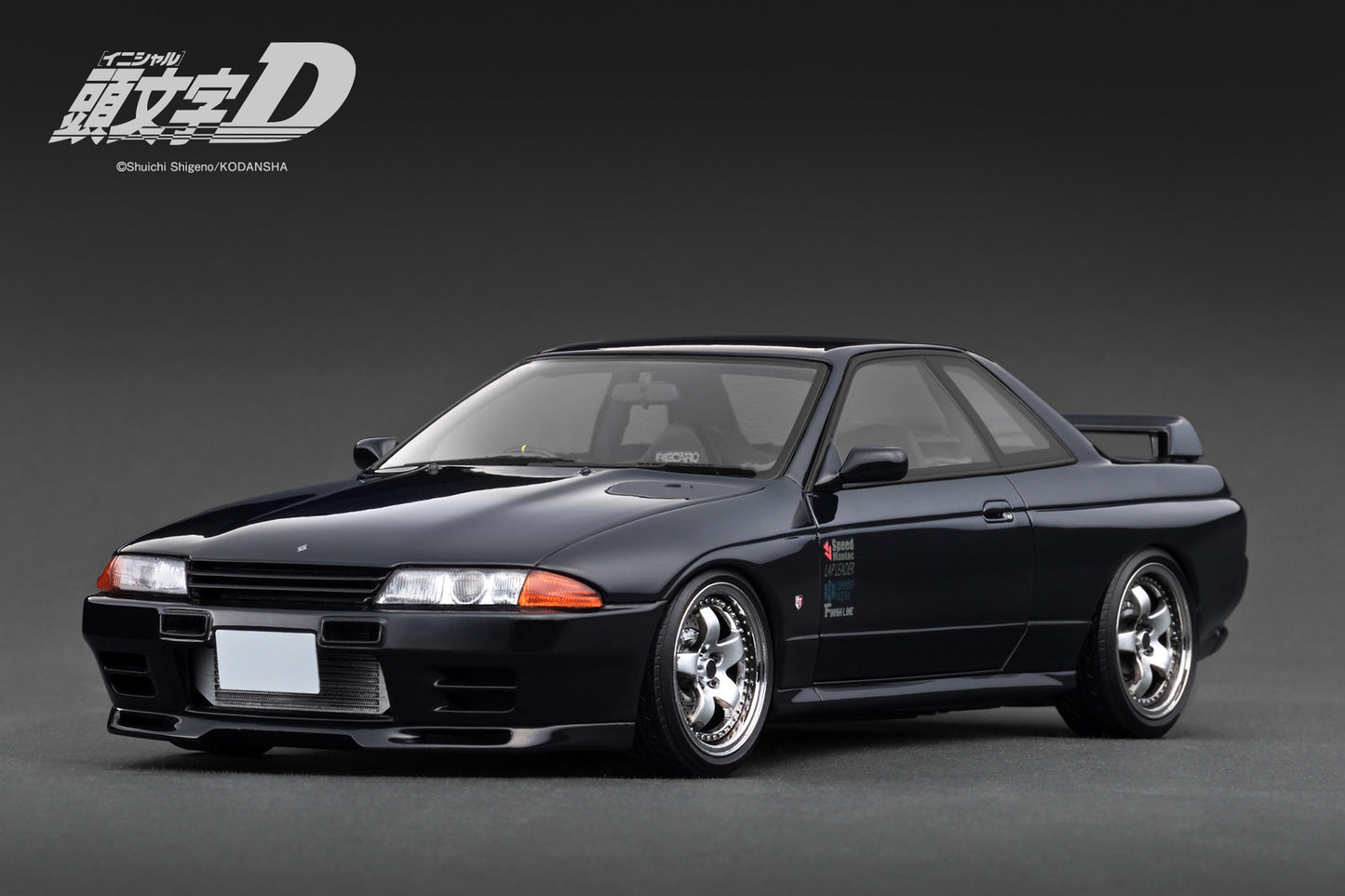 Ignition Model 1:18 INITIAL D Nissan Skyline GT-R  V-Specll (BNR32) Black/Gun Gray Metallic IG3544/IG3545 [2 Versions]