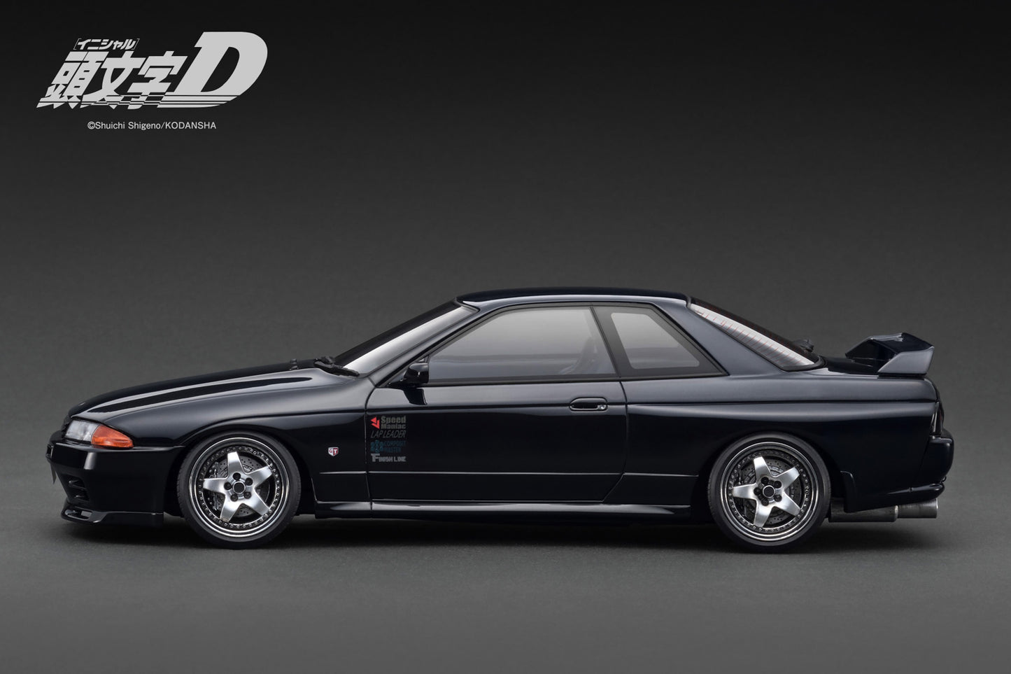Ignition Model 1:18 INITIAL D Nissan Skyline GT-R  V-Specll (BNR32) Black/Gun Gray Metallic IG3544/IG3545 [2 Versions]