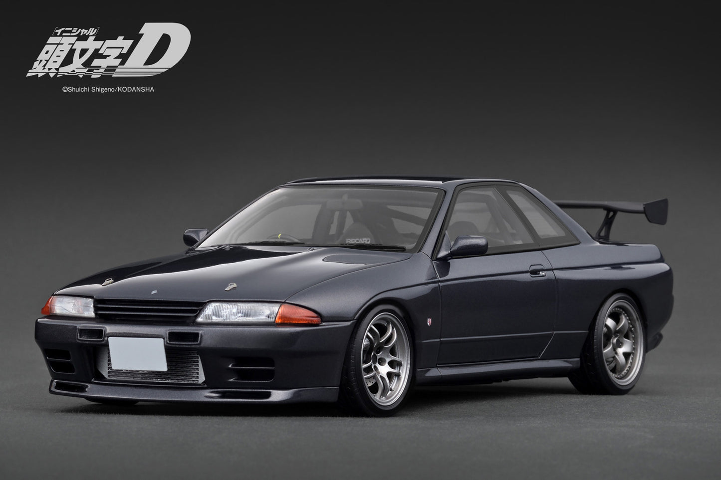 Ignition Model 1:18 INITIAL D Nissan Skyline GT-R  V-Specll (BNR32) Black/Gun Gray Metallic IG3544/IG3545 [2 Versions]