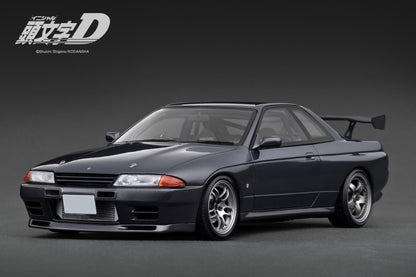 Ignition Model 1:18 INITIAL D Nissan Skyline GT-R  V-Specll (BNR32) Black/Gun Gray Metallic IG3544/IG3545 [2 Versions]