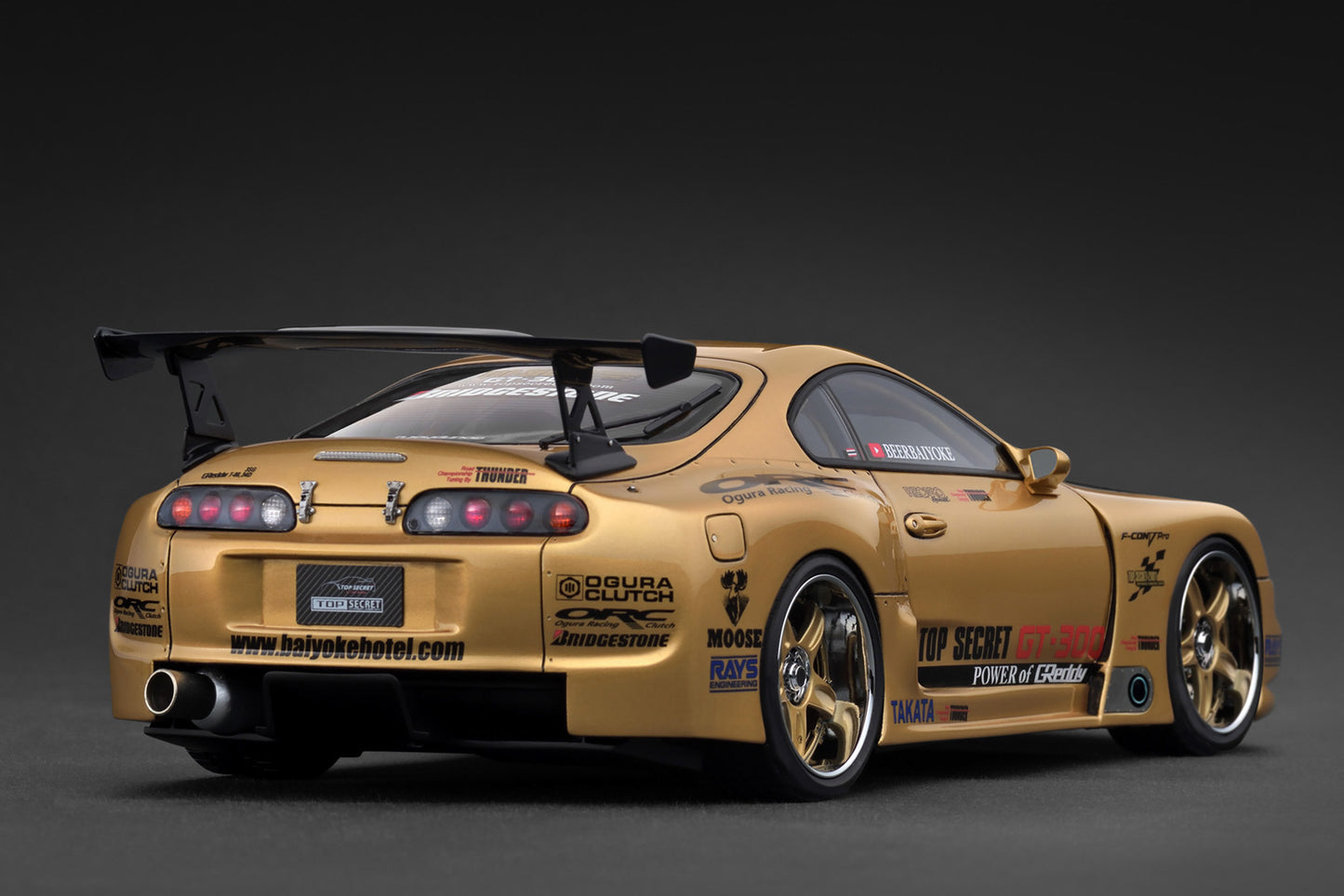 Ignition Model 1:18 TOP SECRET GT300 Supra (A80) Gold/ White IG3743/IG3744 [2 Colors]