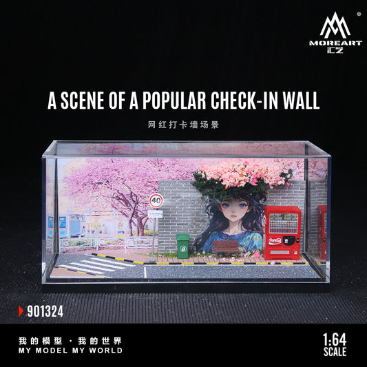 (Preorder) MoreArt 1:64 A Scene of A Popular Check-in Wall MO901324