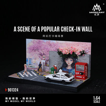 (Preorder) MoreArt 1:64 A Scene of A Popular Check-in Wall MO901324