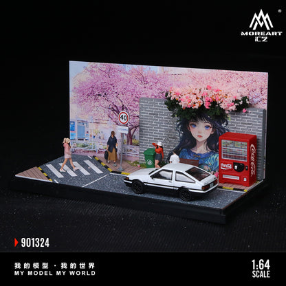 (Preorder) MoreArt 1:64 A Scene of A Popular Check-in Wall MO901324