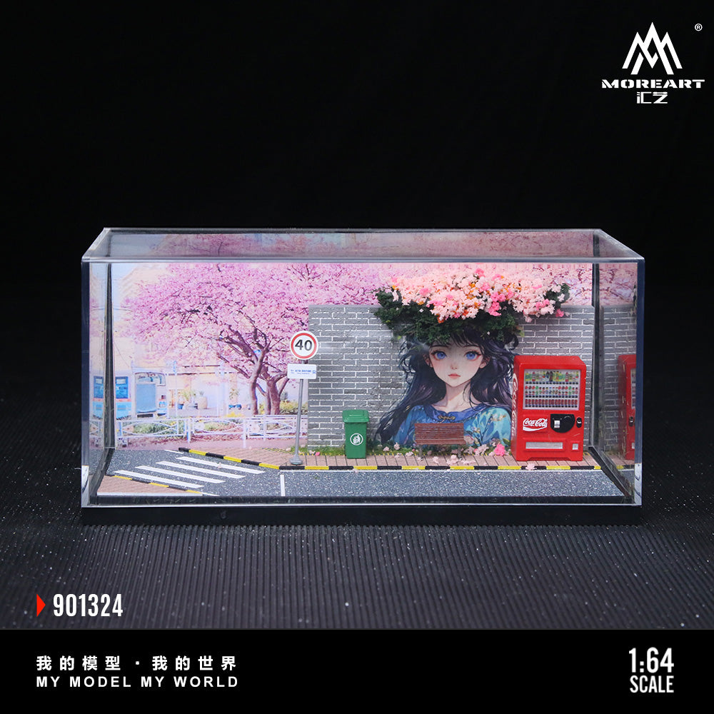 (Preorder) MoreArt 1:64 A Scene of A Popular Check-in Wall MO901324