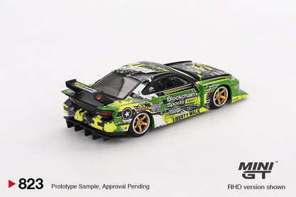 (Preorder) Mini GT 1:64 Nissan LB-Super Silhouette S15 SILVIA #555 V2 2024 – Green – Formula Drift Japan MGT00823-BL