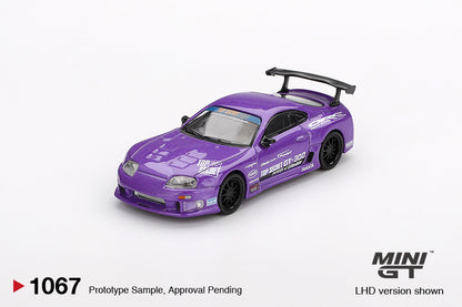 (Preorder) Mini GT 1:64 Toyota Supra (A80) Top Secret GT-300 Top Secret Purple MGT01067-BL