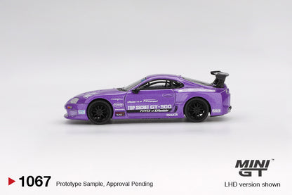 (Preorder) Mini GT 1:64 Toyota Supra (A80) Top Secret GT-300 Top Secret Purple MGT01067-BL