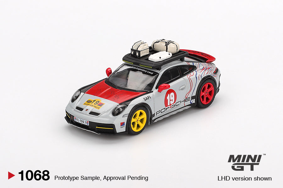 (Preorder) Mini GT 1:64 Porsche 911 Dakar “Mr. Darkar”- Silver MGT01068-BL