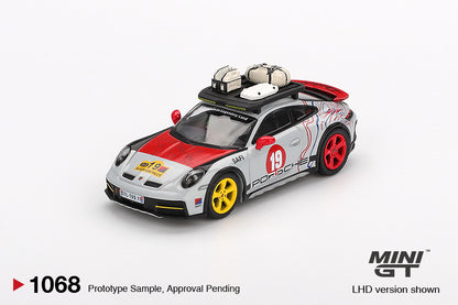 (Preorder) Mini GT 1:64 Porsche 911 Dakar “Mr. Darkar”- Silver MGT01068-BL