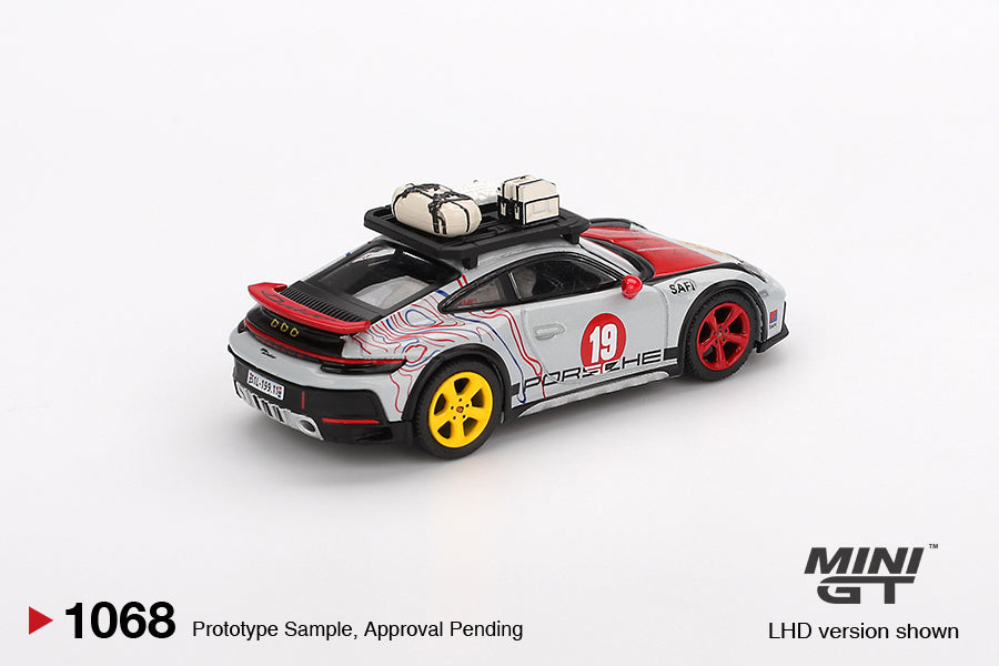 (Preorder) Mini GT 1:64 Porsche 911 Dakar “Mr. Darkar”- Silver MGT01068-BL