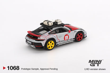 (Preorder) Mini GT 1:64 Porsche 911 Dakar “Mr. Darkar”- Silver MGT01068-BL