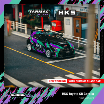 (Preorder) Tarmac Works 1:64 HKS Toyota GR Corolla T64G-066-HKS