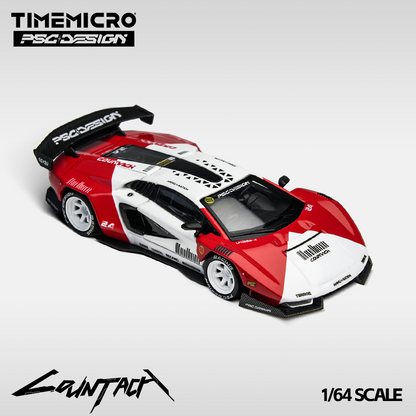 Time Micro x PSC DESIGN 1:64 Countach "V" Marlboro Livery TM647703