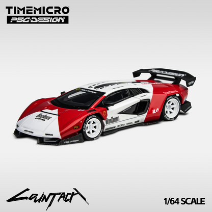 Time Micro x PSC DESIGN 1:64 Countach "V" Marlboro Livery TM647703