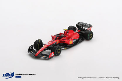 BBR Models 1:64 Ferrari SF23 #55 C. Sainz 2023 Monaco GP BBRFER64023