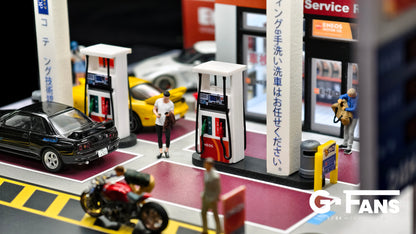 (Preorder) G-Fans 1:64 ENEOS Gas Station Diorama 710038