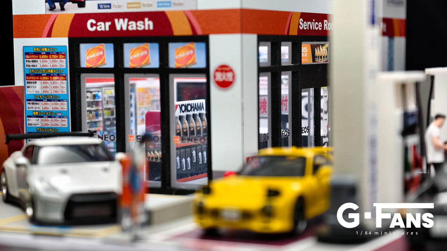 (Preorder) G-Fans 1:64 ENEOS Gas Station Diorama 710038