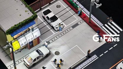 (Preorder) G-Fans 1:64 Initial D Fujiwara Tofu Store Diorama 710039