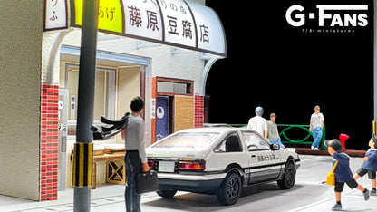 (Preorder) G-Fans 1:64 Initial D Fujiwara Tofu Store Diorama 710039