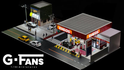 (Preorder) G-Fans 1:64 Initial D Fujiwara Tofu Store Diorama 710039