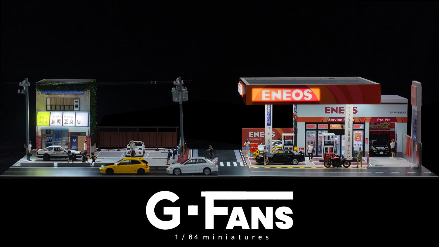 (Preorder) G-Fans 1:64 Initial D Fujiwara Tofu Store Diorama 710039