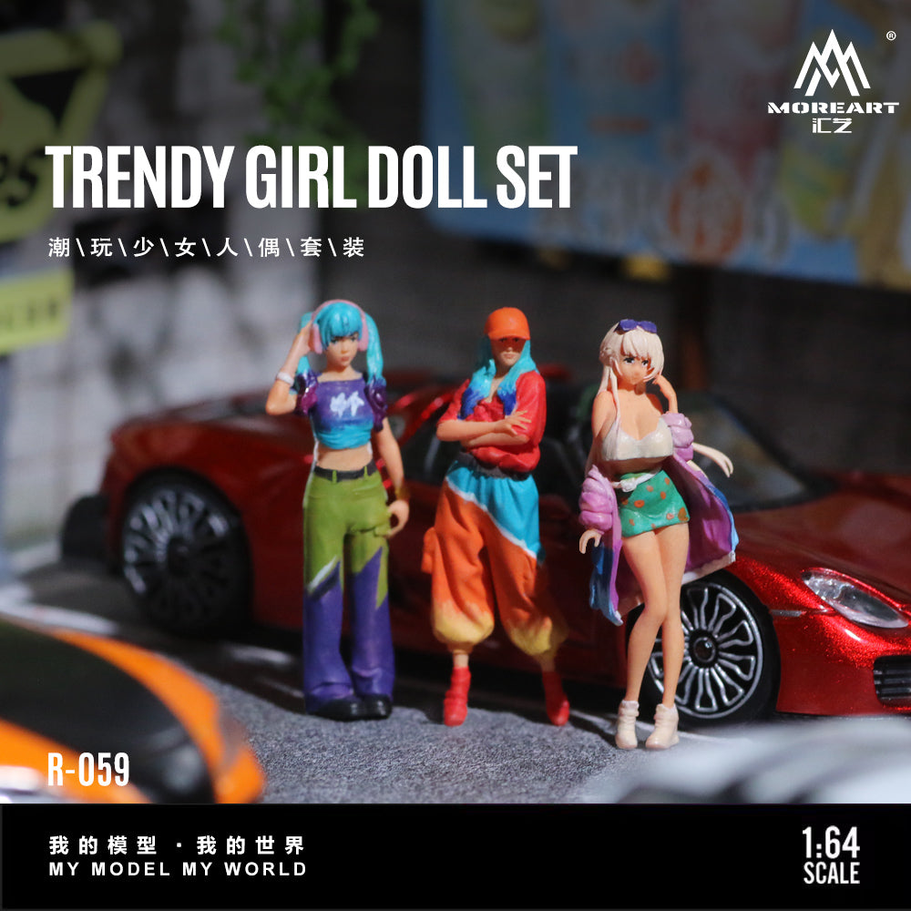 (Preorder) MoreArt 1:64 Trendy Grill Doll Set MO223059