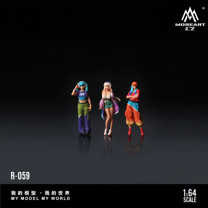 (Preorder) MoreArt 1:64 Trendy Grill Doll Set MO223059